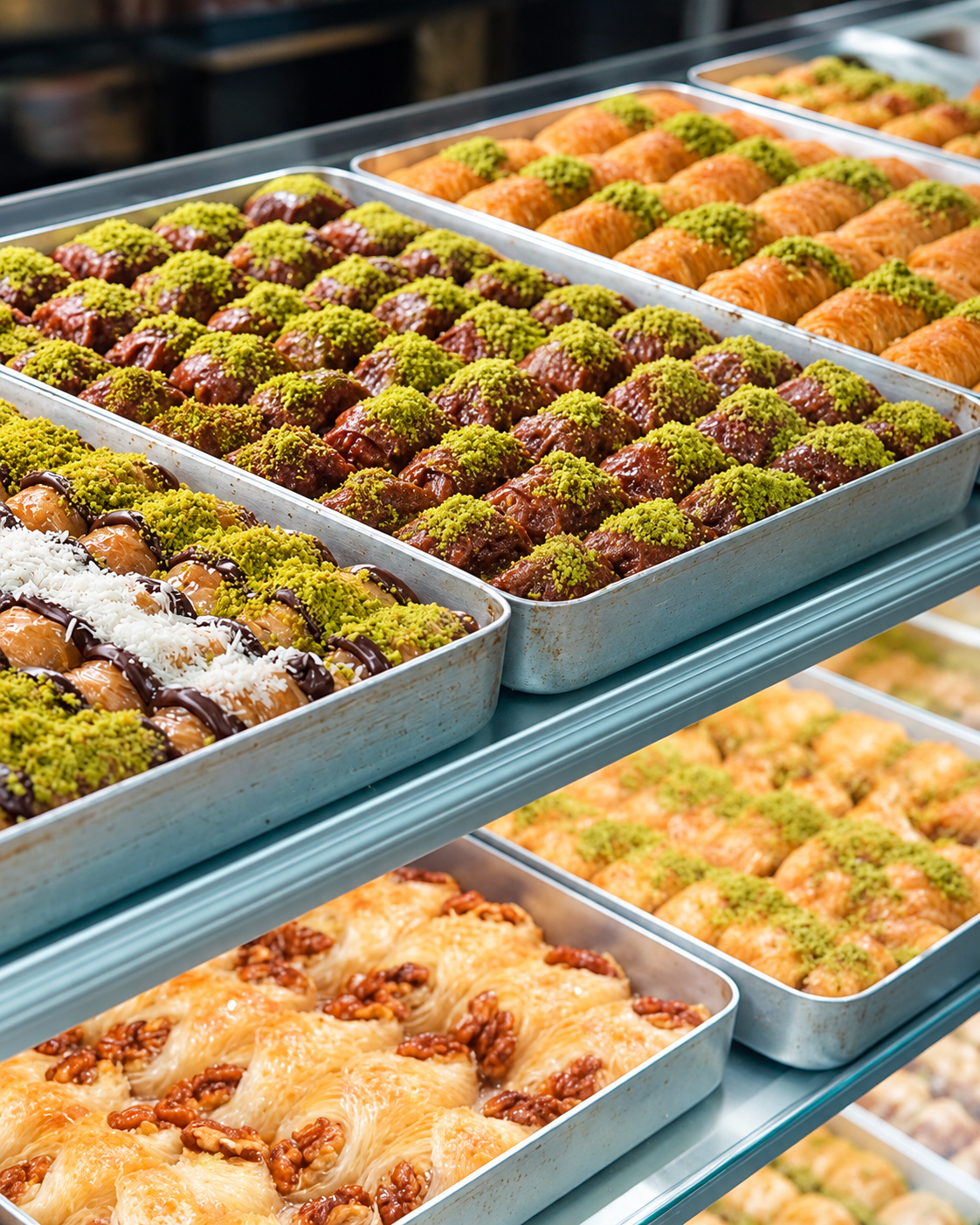Baklava and traditional sweets at Nova Food Centre