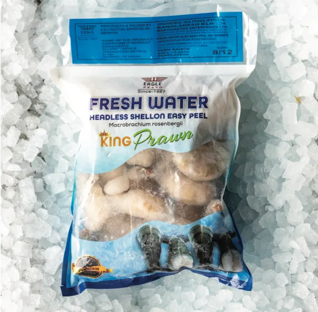 Headless Shell On IQF Prawns 800 g Pack