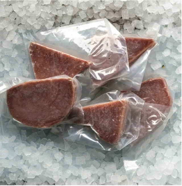 Tuna steaks from the Akdeniz catalogue