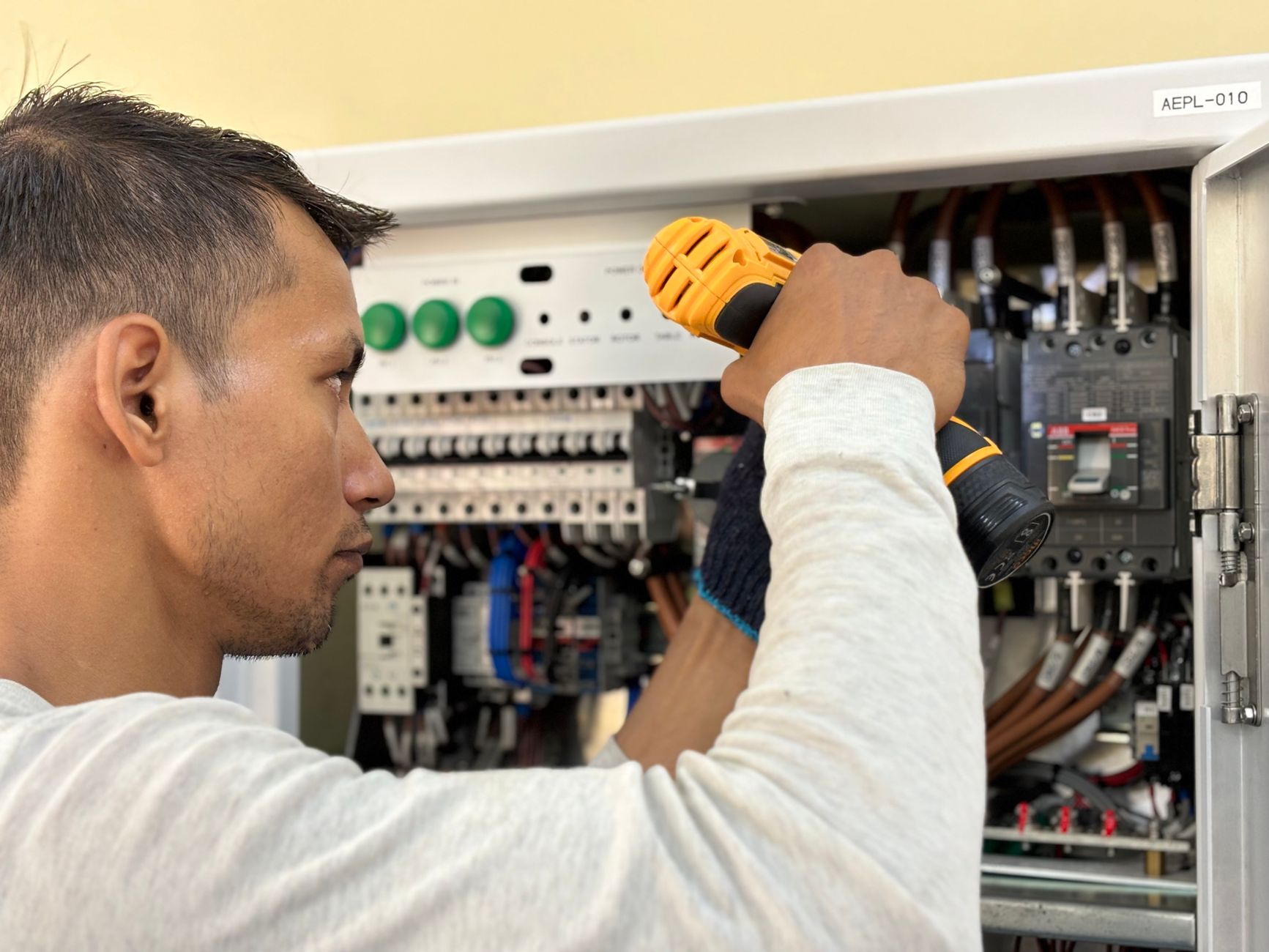Automotive ECU diagnostic equipment connected to modern vehicle for fault analysis